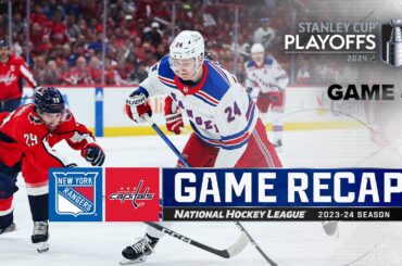 Gm 4: Rangers @ Capitals 4/28 | NHL Highlights | 2024 Stanley CupPlayoffs