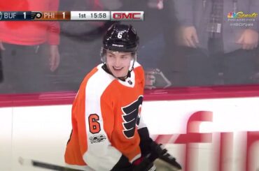 Travis Sanheim's First NHL Goal! - Philadelphia Flyers vs Buffalo Sabres 12/14/17