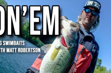 Fishing for  BIG Bass with BIG Glide Baits with Matt Robertson! #OnEm