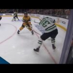 Stars' Evgenii Dadonov Banks One Off Logan Thompson's Mask From Sharp Angle