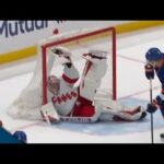 Frederik Andersen Makes Unbelievable Glove Save After Falling Down