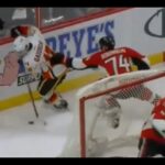 Johnny Gaudreau  Dangles Behind the Net