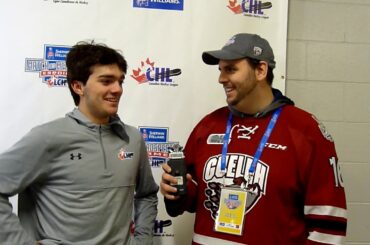 OHL Fanboys - 2018 Top Prospects Game - Steve Interviews Ryan Merkley