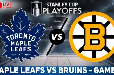 Toronto Maple Leafs vs Boston Bruins GAME 5 LIVE GAME REACTION & PLAY-BY-PLAY | NHL Live stream