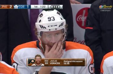 Jakub Voracek Goal - Philadelphia Flyers vs Toronto Maple Leafs 10/28/17