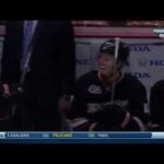 Hockey humour (VINE)  Cam Fowler Falls off Bench, Lindholm laughs