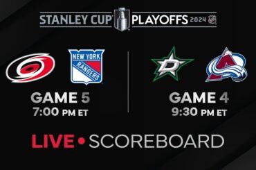 Live Scores and Updates: Rangers vs. Hurricanes  Gm5 / Avalanche vs. Stars Gm4