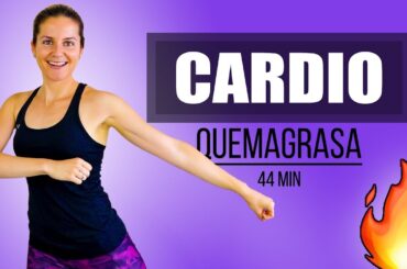 Rutina Cardio Todo el Cuerpo 44 minutos Quema Grasa Cardio Full Body para principiantes