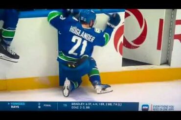 Oilers vs. Canucks Drama: Derek Ryan's Controversial Spear on Nils Hoglander!