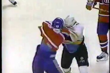 Patrice Brisebois vs Guy Larose