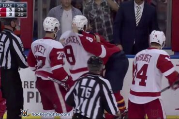 Justin Abdelkader vs Jonathan Huberdeau Mar 19, 2016