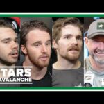 Jake Oettinger, Sam Steel, Logan Stankoven, Pete DeBoer | Stars-Avalance Game 6 pregame interviews