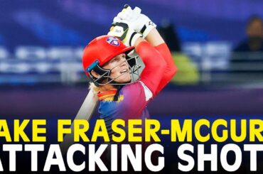 Jake Fraser-McGurk Attacking Shots | Dubai Capitals vs Abu Dhabi Night Riders | Match 8 | ILT20