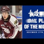 OHL Play of the Night Presented by MilkUP: Avon Scores While Falling!