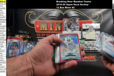 Hit Recap~Random Teams~2019-20 Upper Deck Hockey 12 Box Mixer #2