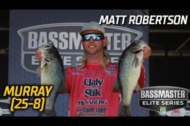 Matt Robertson leads Day 1 of Bassmaster Elite at Lake Murray with 25 pounds, 8 ounces