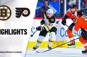 NHL Highlights | Bruins @ Flyers 1/13/20