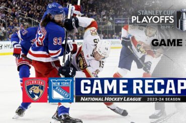 Gm 2: Panthers @ Rangers 5/24 | NHL Highlights | 2024 Stanley Cup Playoffs