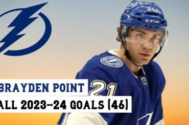 Brayden Point (#21) All 46 Goals of the 2023-24 NHL Season