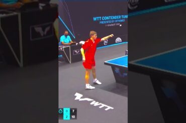 Alexis Lebrun rage moment vs Calderano WTT Tunis 2022