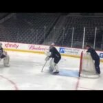 Semyon Varlamov working out