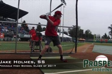 Jake Holmes, SS, Pinnacle  High School, Swing Mechanics at 200 FPS