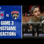 Lafreniere, Schneider, & Wennberg on Game 3 OT Winner vs Florida Panthers | New York Rangers