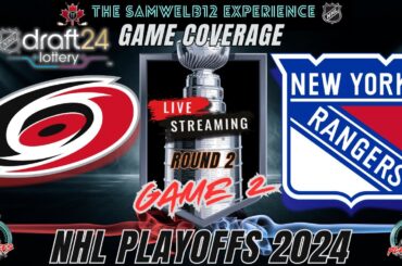 Game 2: CAROLINA HURRICANES vs NEW YORK RANGERS  Coverage - 2024 NHL Playoffs