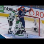 Oilers' Zach Hyman Tips One Home From Deep In His Office