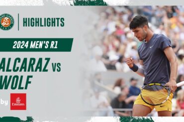 Alcaraz vs Wolf Round 1 Highlights | Roland-Garros 2024