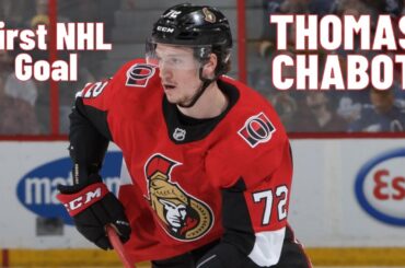 Thomas Chabot #72 (Ottawa Senators) first NHL goal Dec 1, 2017