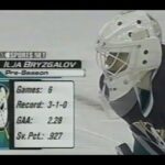 Ilya Bryzgalov's NHL debut full highlights vs Leafs (8 oct 2001)