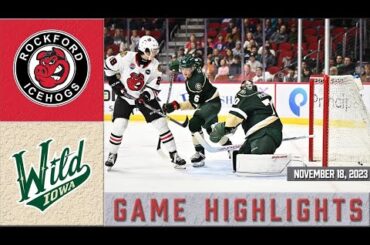 IceHogs Highlights: IceHogs vs Wild 11/18/23