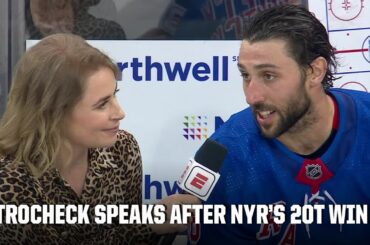 Vincent Trocheck describes what was said in locker room before Rangers’ 2OT win | NHL on ESPN