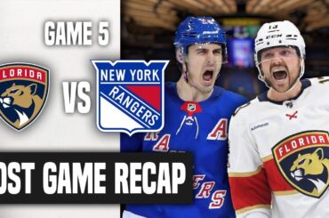 Ranger Fan Reaction Round 3 Game 5┃FLA-3 NYR-2! BACKS AGAINST THE WALL NOW!