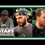 Pete DeBoer, Tyler Seguin, Radek Faksa | Stars vs. Avs Game 5 pregame interviews