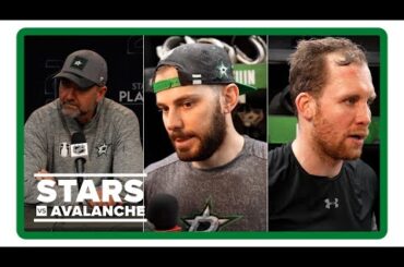 Pete DeBoer, Tyler Seguin, Radek Faksa | Stars vs. Avs Game 5 pregame interviews