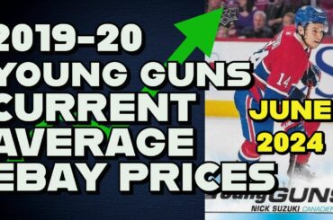 2019-20 Upper Deck Young Guns current average ebay prices hockey cards Suzuki Makar Jack Hughes