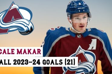 Cale Makar (#8) All 21 Goals of the 2023-24 NHL Season