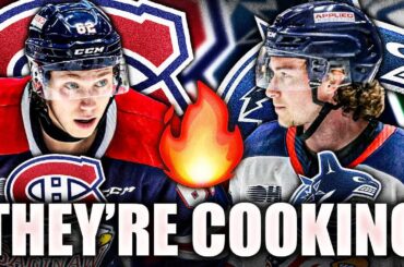 THE HABS & CANUCKS ARE COOKING RIGHT NOW: TOP PROSPECTS UPDATE (OWEN BECK & JOSH BLOOM)
