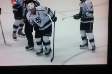 Dustin Brown Slashed on Back of Leg by Mike Smith