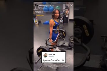 Ayesha Curry getting in some reps. 💪💪 #shorts