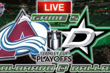 Colorado Avalanche vs Dallas Stars Game 5 LIVE Stream Game Audio | NHL Playoffs Streamcast & Chat