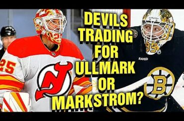 NJ Devils TRADING their 1st Rd Pick for A Goalie like Markstrom, Ullmark, Saros, or Gibson?