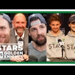 Pete DeBoer, Jake Oettinger, Wyatt Johnston, Radek Faksa, Jamie Benn | Dallas Stars Game 7 postgame