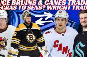 NHL Trade Rumours - Huge Bruins & Canes Trade? Zegras to Sens? Zadorov Leaving VAN? Utah Top 6 Names