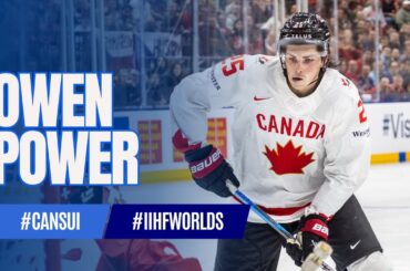 Owen Power po meczu Kanada — Szwajcaria