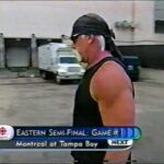 Hulk Hogan at a Tampa Bay Lightning Game