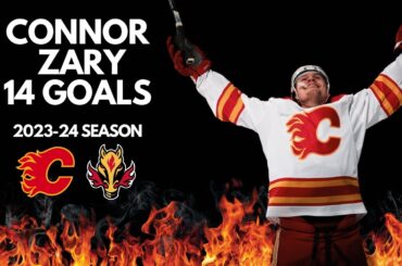 Connor Zary All 14 Goals From The 2023-24 Season | Calgary Flames