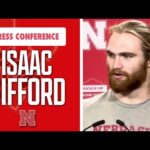 Nebraska Football DB Isaac Gifford speaks after 17-9 win over Northwestern at Memorial Stadium I GBR